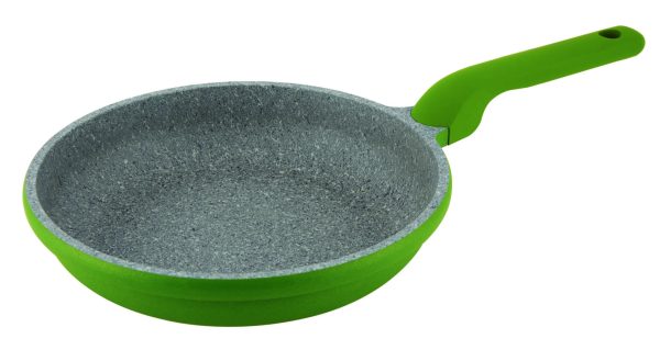 Сковорода литая Con Brio CB-2026 20 см, индукция, Eco Granite PREMIUM, зеленый