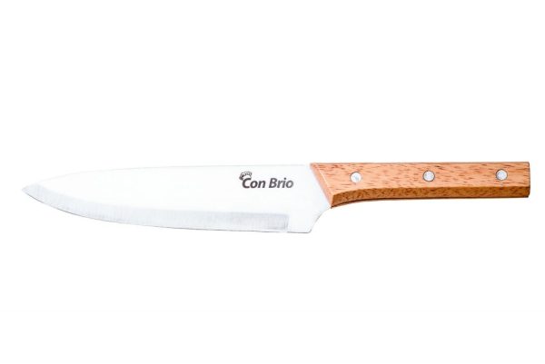 Нож поварской CON BRIO CB-7008, деревьев. ручка, лезвие 19,5 см
