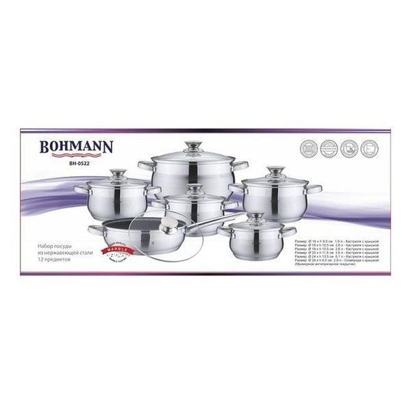 Комплект посуду Bohmann BH-0522 12 предметів