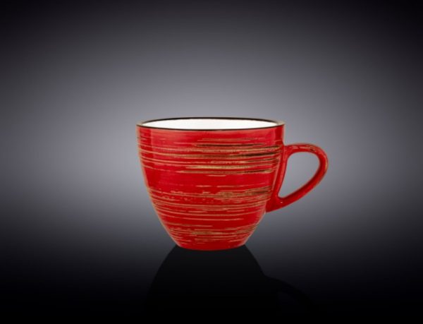 Чашка чайная Wilmax Spiral Red 300мл WL-669236