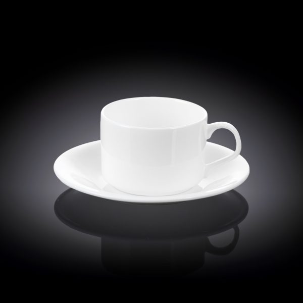 Чашка чайная с блюдцем Wilmax 160мл WL-993006