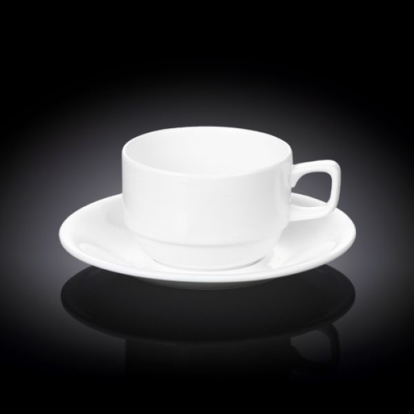 Чашка чайная с блюдцем Wilmax 220мл WL-993008