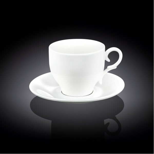 Чашка для капучино и блюдце Wilmax 170мл WL-993104/AB