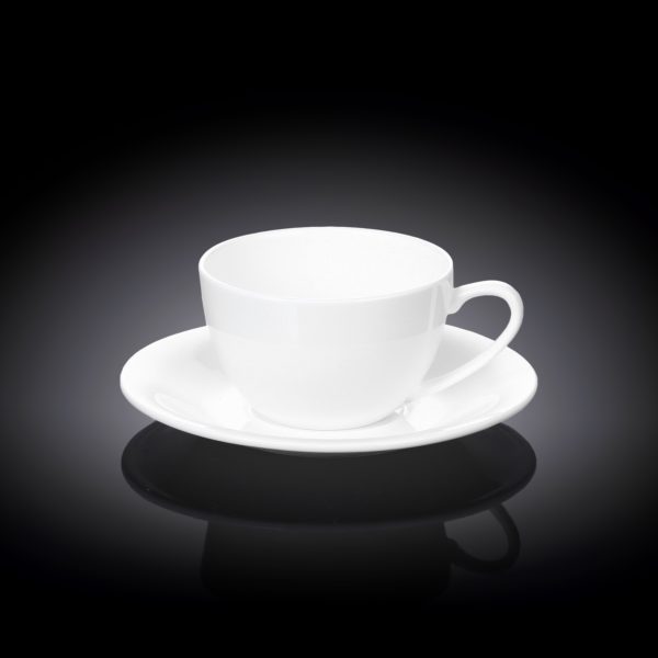 Чашка для капучино с блюдцем Wilmax 180мл WL-993001
