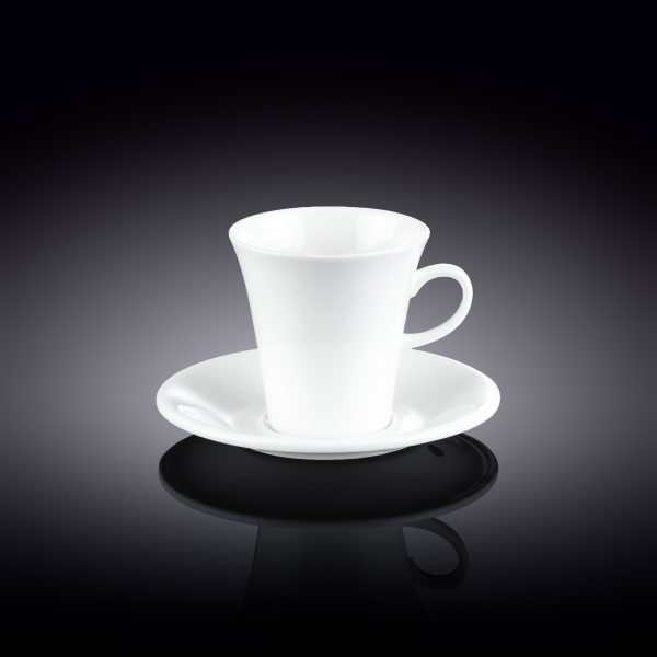 Чашка для кави з блюдцем Wilmax 110мл WL-993005