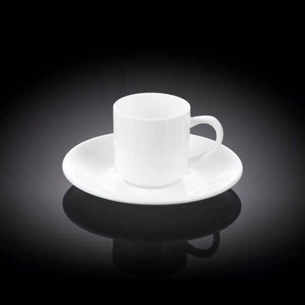 Чашка для кави з блюдцем Wilmax 90мл WL-993007