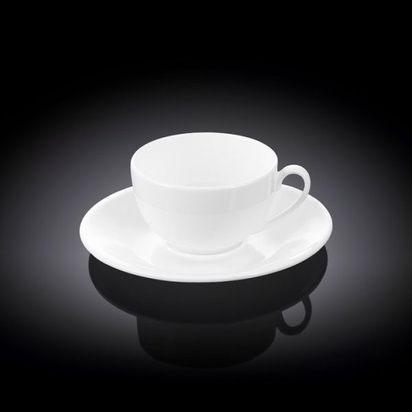 Чашка кофейная с блюдцем Wilmax 80мл WL-993187/AB