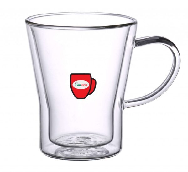 Набір скляних чашок з подвійними стінками Con Brio CB-8535