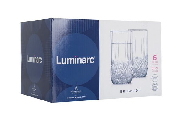 Набір склянок Luminarc Brighton 310мл 6шт