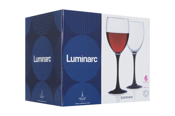 Келихи для вина Luminarc Domino 350мл 6шт J0015