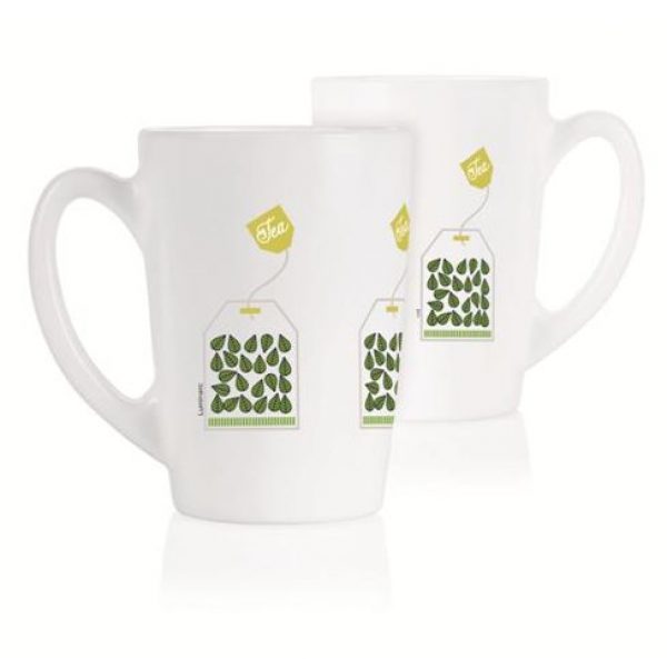 Набір чашок Luminarc New Morning Green Tea Leaves 320мл 2шт P5146
