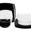 Сервиз столовый Luminarc Quadrato Black / White 19пр C5239
