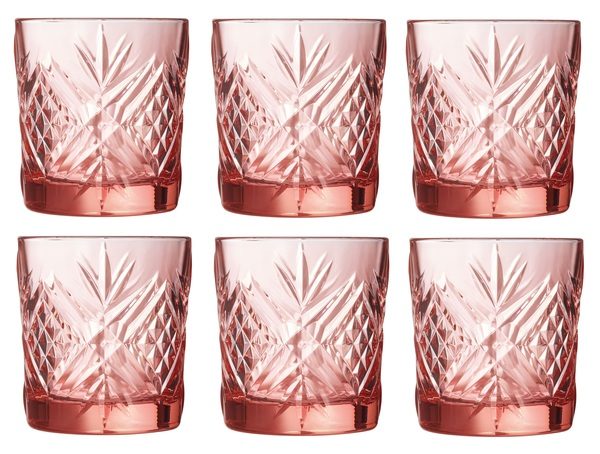 Набір склянок низьких Luminarc Salzburg рожевий 300мл 6шт