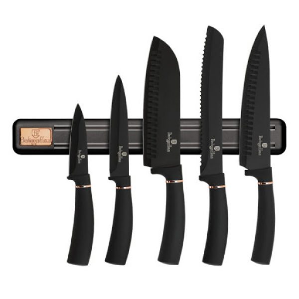 Набор кухонных ножей Berlinger Haus 6пр Black Rose Collection BH-2535