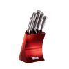 Набір кухонних ножів Berlinger Haus 6пр Burgundy Metallic Line BH-2450