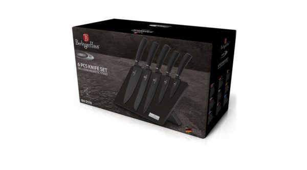 Набір кухонних ножів Berlinger Haus 6пр Metallic Line Carbon Pro Edition BH-2578