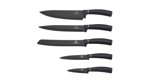 Набір кухонних ножів Berlinger Haus 6пр Metallic Line Carbon Pro Edition BH-2578