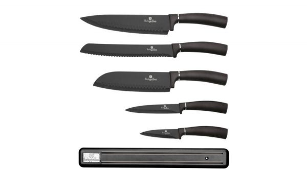 Набір кухонних ножів Berlinger Haus 6пр Metallic Line Carbon Pro Edition BH-2682