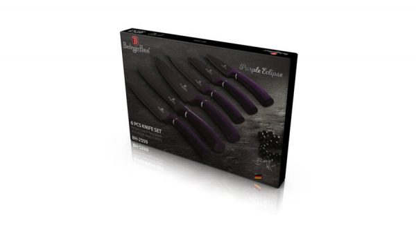 Набір кухонних ножів Berlinger Haus 6пр Purple Eclipse Collection BH-2559