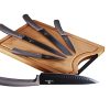 Набір кухонних ножів Berlinger Haus 6пр Shiny Black Metallic Line Edition BH-2567