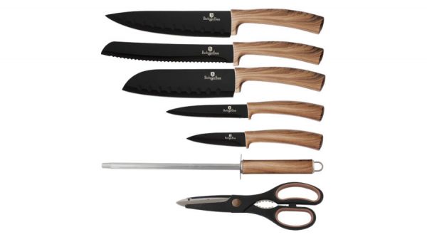 Набір кухонних ножів Berlinger Haus 8пр Ebony Maple Collection BH-2287