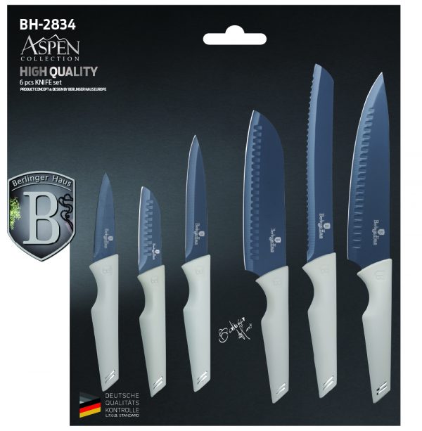 Набір кухонних ножів Berlinger Haus Aspen Collection BH-2834