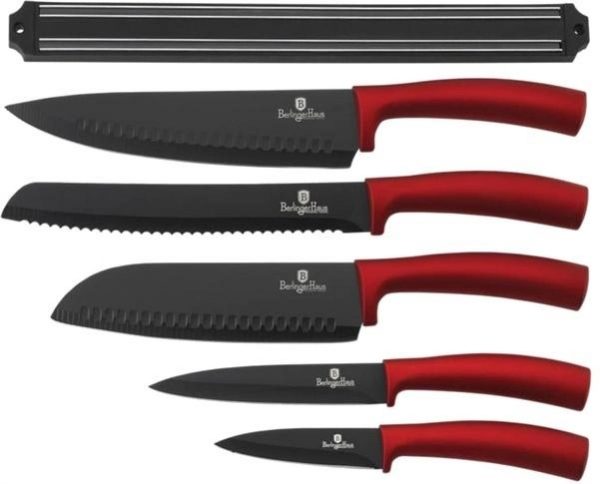 Набір кухонних ножів Berlinger Haus Burgundy BH-2694