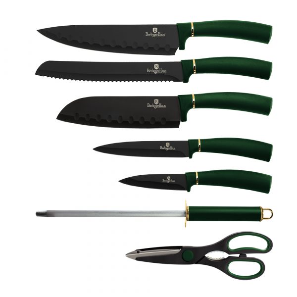 Набір кухонних ножів Berlinger Haus Emerald 8пр BH-2563