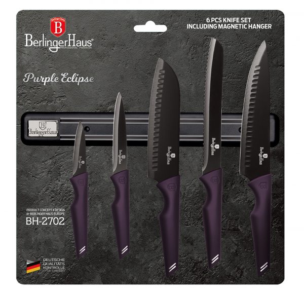 Набір кухонних ножів Berlinger Haus Purple Eclipse BH-2702