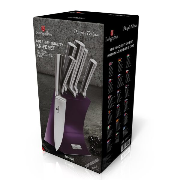 Набор кухонных ножей Berlinger Haus Purple Eclipse Collection BH-2671