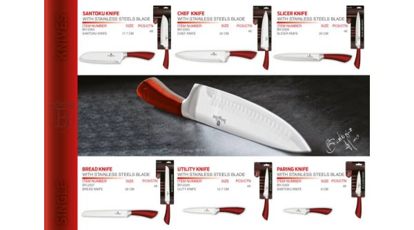 Нож кухонный 12.5см Berlinger Haus Burgundy Metallic Line BH-2328
