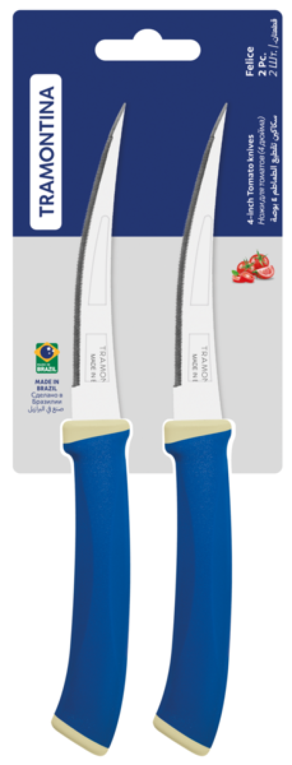 Ножі для томатів 2шт Tramontina Felice 102мм (23495/214)