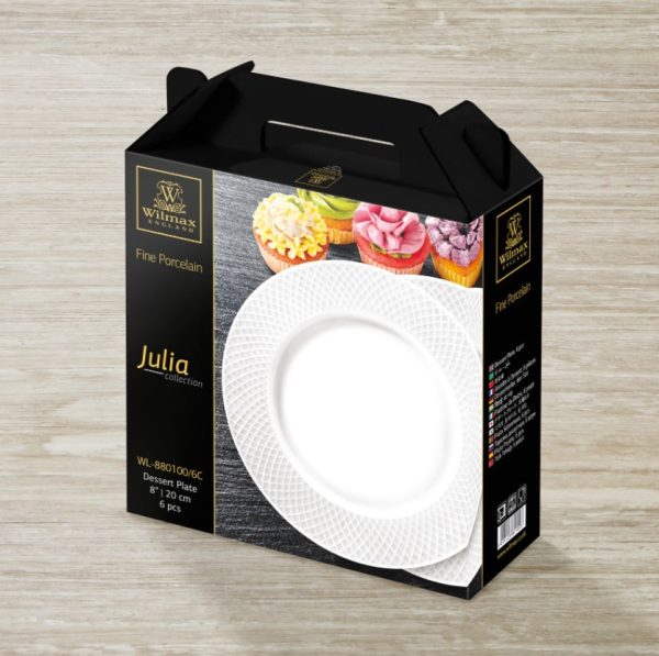 Тарелки десертные Wilmax Julia Vysotskaya 20см 6шт WL-880100-JV/6C