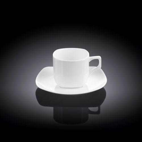 Чашка кавова та блюдце Wilmax 90мл WL-993041/AB