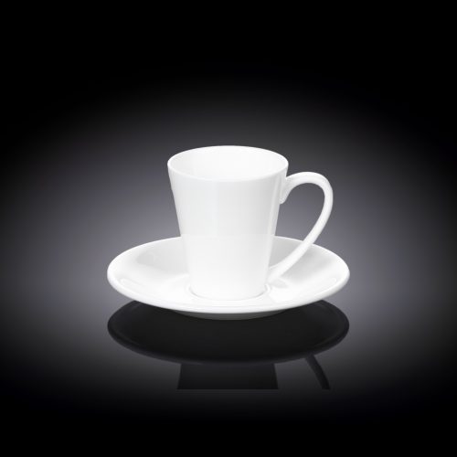 Кофейная чашка и блюдце Wilmax 110мл WL-993054/AB
