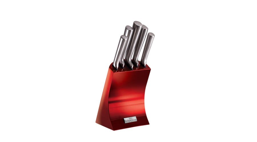 Набор кухонных ножей Berlinger Haus 6пр Burgundy Metallic Line BH-2450