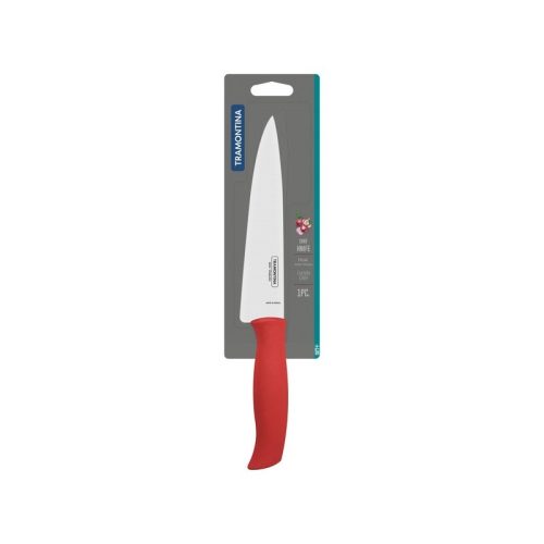 Нож шеф повара Tramontina Soft Plus 178мм красный (23664/177)