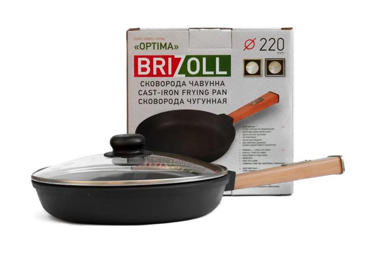 Сковорода с крышкой Brizoll Optimа 22см O2240-PC