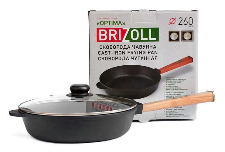 Сковорода з кришкою Brizoll Optima 26 см O2660-P-C