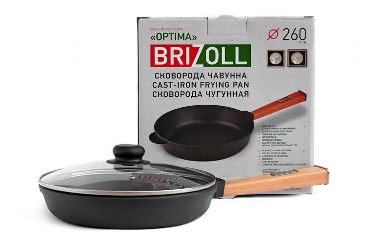 Сковорода с крышкой Brizoll Optimа 26см O2640-PC
