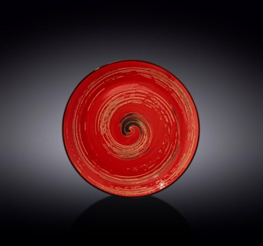 Тарелка Wilmax Spiral Red 20.5см WL-669212